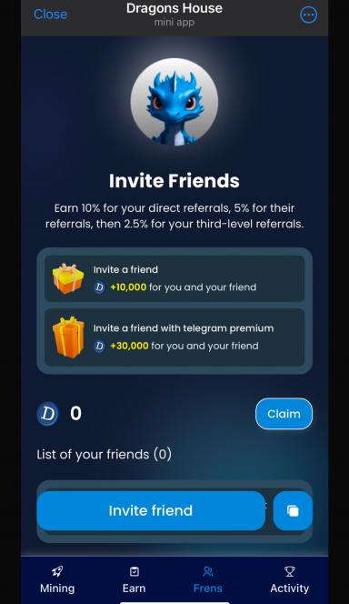 Picture Dragons House – Start Earning $DHT and become the ultimat… 5 | TON app