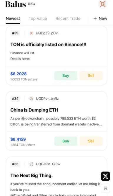 Picture Balus – Create, Share, and Trade Content in One Stop. | T… 3 | TON app