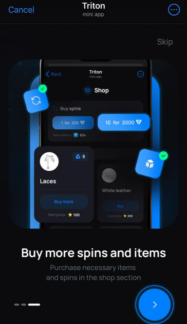 Picture Triton – Spin roulette, craft items and get bonuses in mu… 5 | TON app