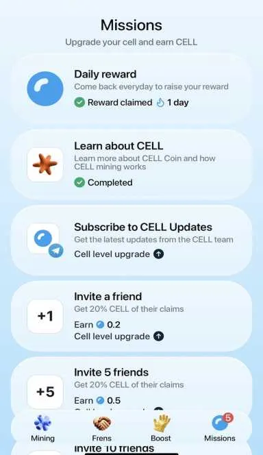 Picture CELL Wallet – Next generation Telegram wallet – mine CELL… 5 | TON app