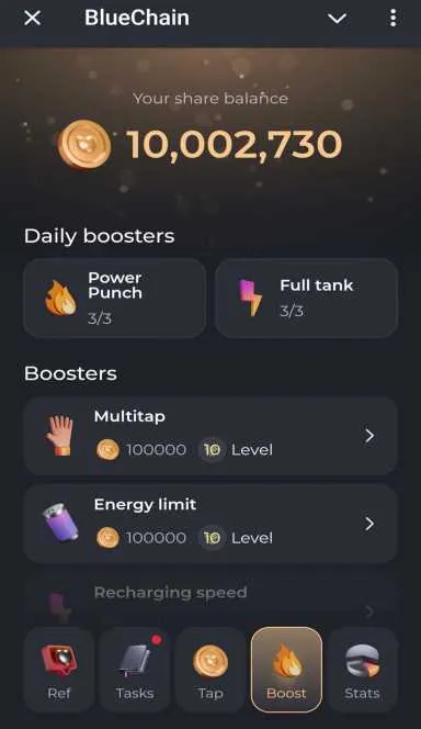 Picture BlueChain – BlueChain, a Tap-to-Earn app on the TON Block… 6 | TON app