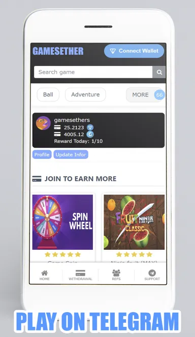 Picture Games Ether Bot – World games on TON chain | TON App 8 | TON app