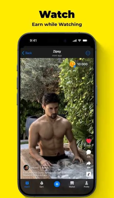 Picture Zipsy – ⚡️ TikTok in Telegram. Watch & Earn! | TON App 3 | TON app