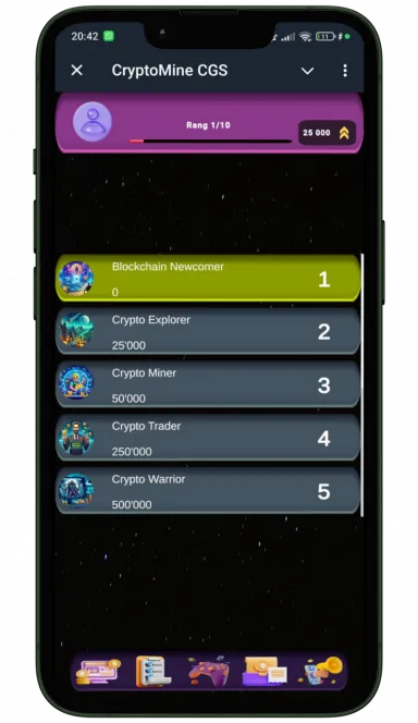 Picture CryptoMine CGS  – Collect coins, exchange for token, rank… 3 | TON app