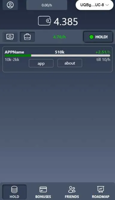 Picture YouHold – Just hold and earn | TON App 5 | TON app