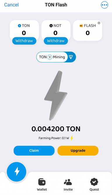 Picture Ton Flash – ⛏ The ultimate Mine-to-Earn app on Telegram |… 4 | TON app