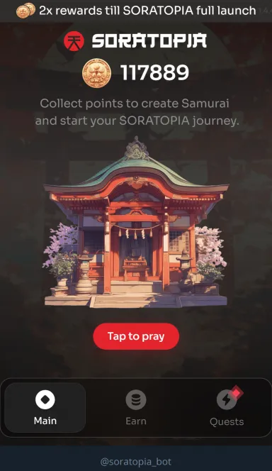 Picture SORATOPIA – SORATOPIA is a vibrant Telegram game where pl… 3 | TON app