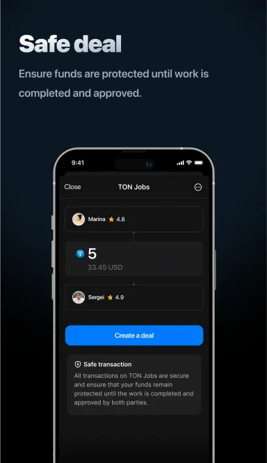 Picture TON Jobs – Connect with top freelancers on Telegram | TON… 7 | TON app