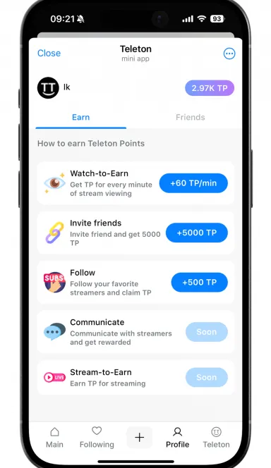 Picture Teleton – SocialFi video streaming in Telegram | TON App 5 | TON app