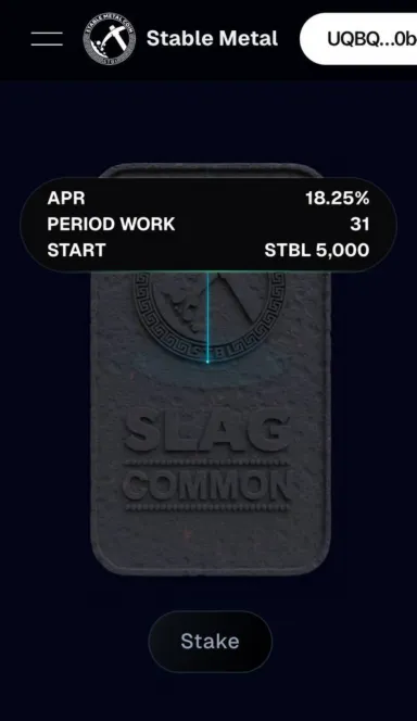 Picture Stable Metal – RWA investment platform | TON App 4 | TON app