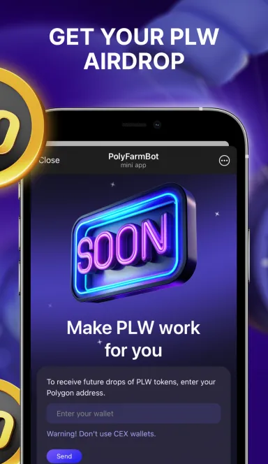 Picture Polyfarm – Start farm PLW points and get rewards: free be… 6 | TON app
