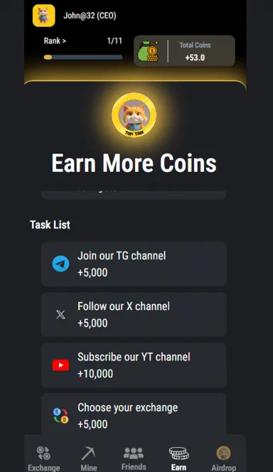 Picture TomTalk – First Talk to Earn Game on TON Network! | TON App 6 | TON app