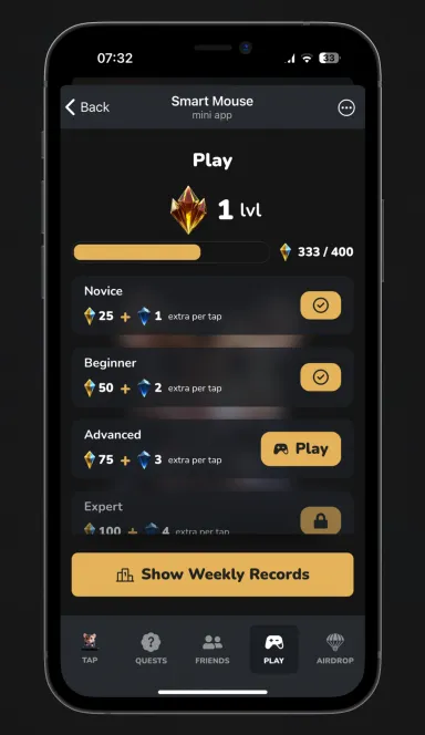 Picture Smart Mouse – Train your Brain, Tap and Earn! | TON App 4 | TON app