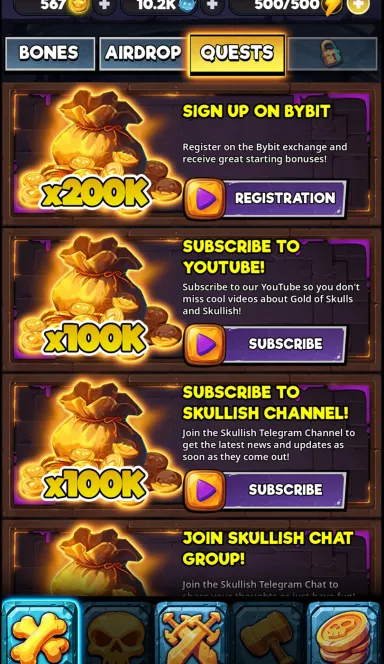 Picture Skullish – Tap and Earn Coins! Play, defeat powerful boss… 6 | TON app