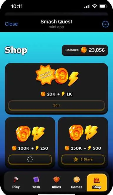 Picture Smash Quest – Slay monsters & earn rewards!  Conquer th… 4 | TON app