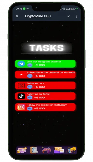 Picture CryptoMine CGS  – Collect coins, exchange for token, rank… 5 | TON app