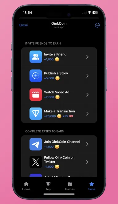 Picture OinkCoin – Tap the pig to earn $OINK | TON App 6 | TON app