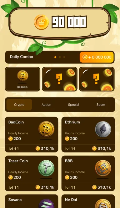 Picture KingCoin –  Welcome to the cryptojungle! Grow up small … 5 | TON app