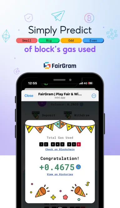 Picture FairGram Predict Gas – Predict Odd/Even/Big/Small of bloc… 4 | TON app