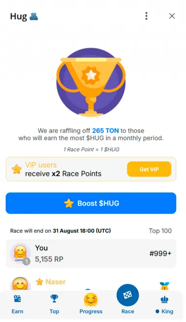 Picture HUG Community –  HUG is the kindest meme coin that will… 5 | TON app