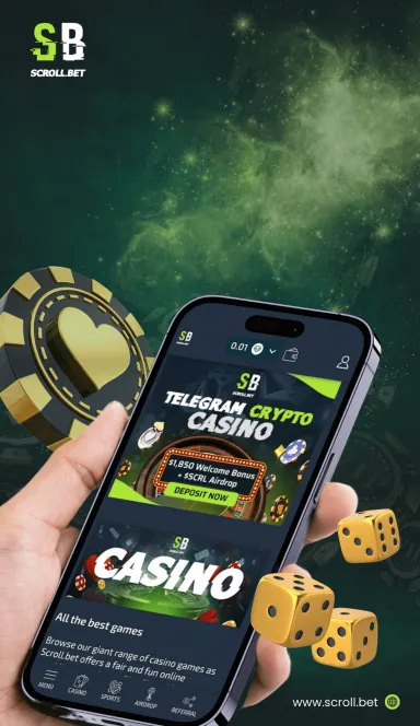 Picture SCROLL.BET –    Licensed Telegram Crypto Casino and Spo… 8 | TON app