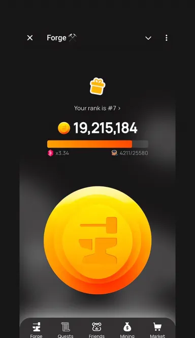 Picture Forge – Upgrade your forge and collect $FORGE coins. | TO… 3 | TON app