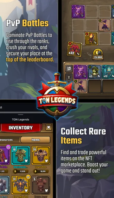 Picture TON Legends  – First Roll-to-Earn Idle RPG. Perfect for… 7 | TON app