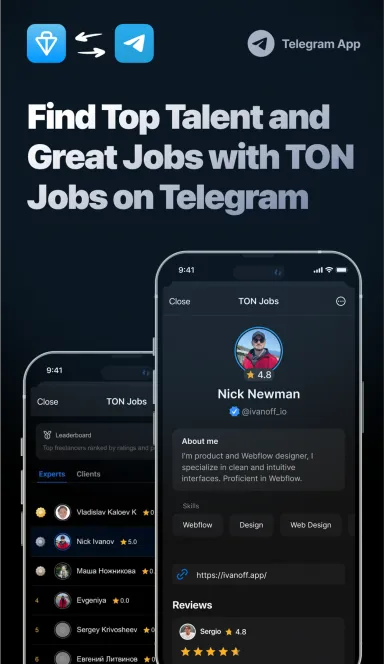Picture TON Jobs – Connect with top freelancers on Telegram | TON… 3 | TON app