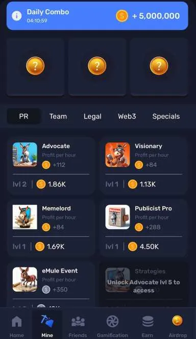 Picture eMule Army – Join the revolution of crypto gaming with eM… 4 | TON app