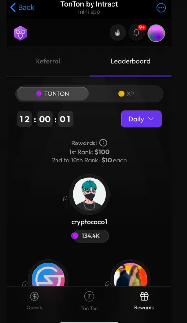 Picture TonTon by Intract – Discover new projects and earn reward… 5 | TON app