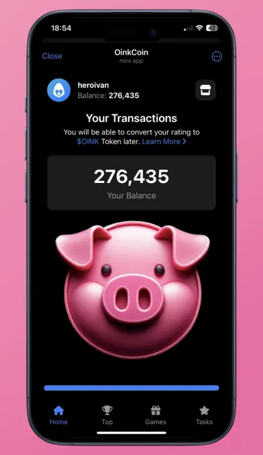 Picture OinkCoin – Tap the pig to earn $OINK | TON App 3 | TON app