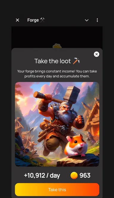 Picture Forge – Upgrade your forge and collect $FORGE coins. | TO… 4 | TON app