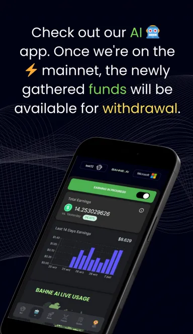 Picture Bahne AI – More than just a tap-tap game. We are redefini… 9 | TON app