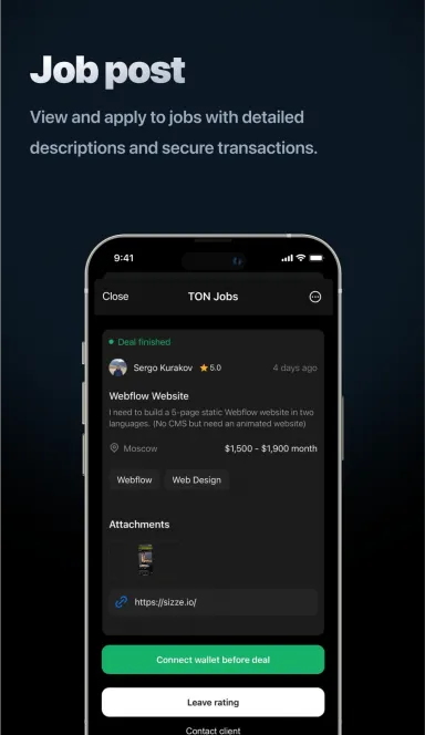 Picture TON Jobs – Connect with top freelancers on Telegram | TON… 6 | TON app