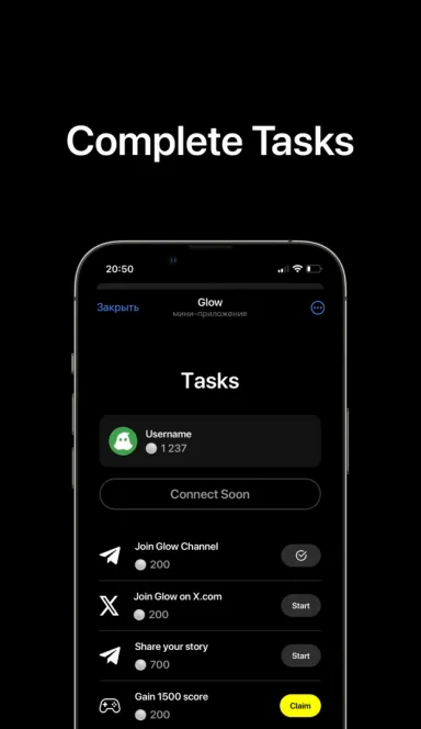 Picture Glow – Become a part of the Secret Glow world. | TON App 4 | TON app