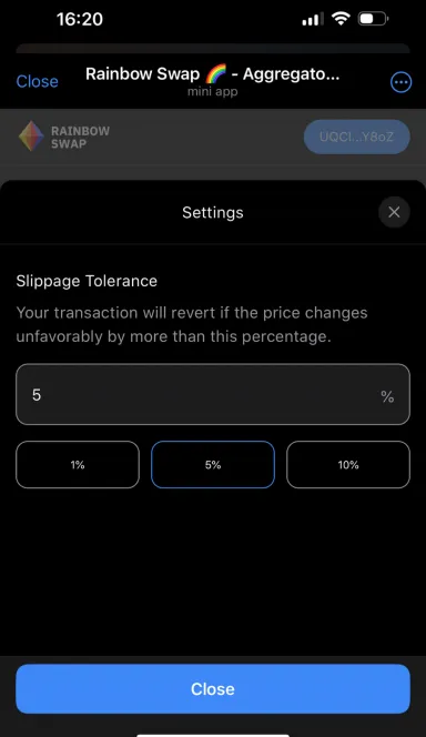 Picture Rainbow.ag – Swap Aggregator on TON  | TON App 7 | TON app
