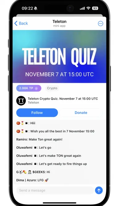 Picture Teleton – SocialFi video streaming in Telegram | TON App 4 | TON app