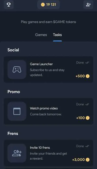 Picture Game Launcher  – Play games and earn $GAME tokens. | TO… 4 | TON app