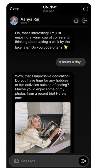 Picture TONChat – The First AI-Powered Chatting Platform on TON B… 6 | TON app