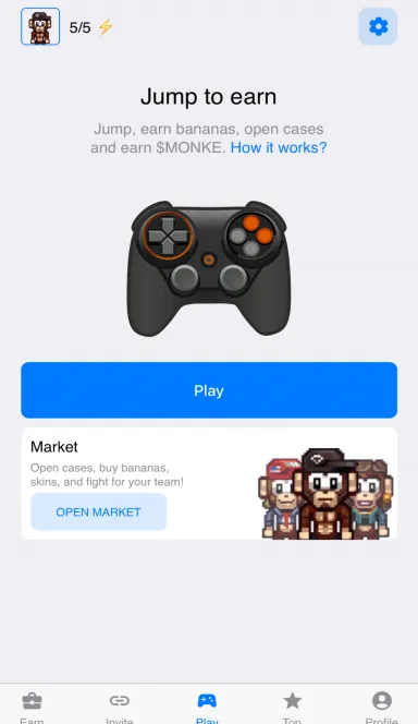 Picture MonkeyTON –  The real game is now on Telegram! Collect ba… 3 | TON app