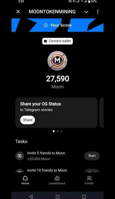 Picture MOON TOKEN MINING  – Earn free moon token | TON App 3 | TON app