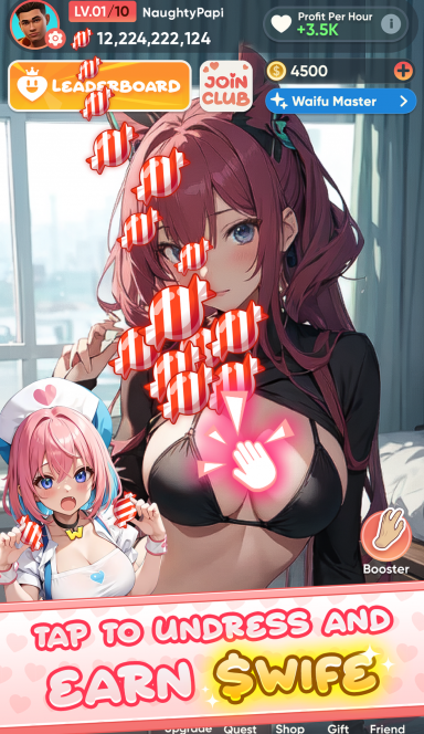 Picture Pocket Waifu – Tap Waifus, Earn $WIFE – Each Tap Unfolds … 3 | TON app