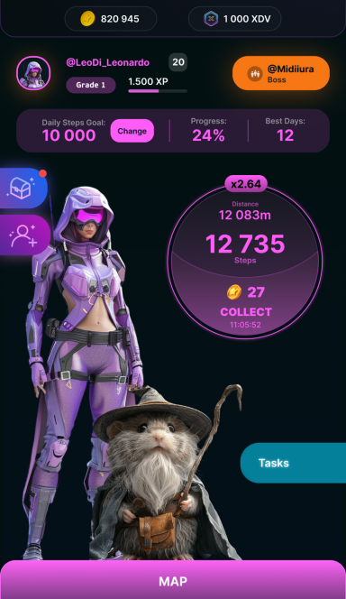 Picture Diaverse Game – Move2earn HealthFi RPG game | TON App 3 | TON app