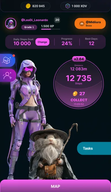 Picture Diaverse Game – Move2earn HealthFi RPG game | TON App 3 | TON app