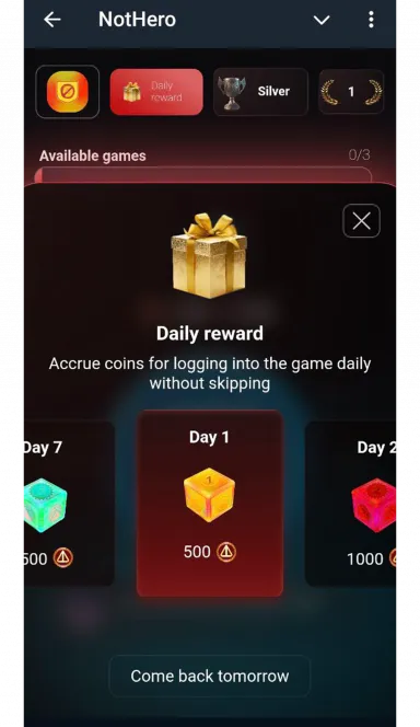 Picture NOTHERO – I want to be a NOTHERO | TON App 4 | TON app