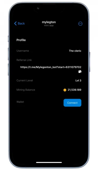 Picture MyLeg – MyLeg is a simple mine-to-earn utility based meme… 6 | TON app