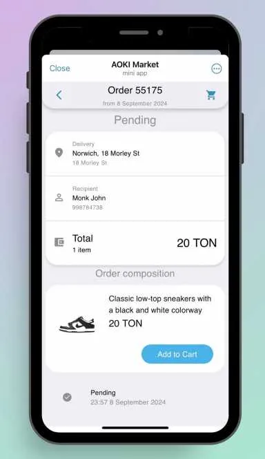 Picture AOKI Seller – Sell and Buy as easily as chatting with you… 8 | TON app