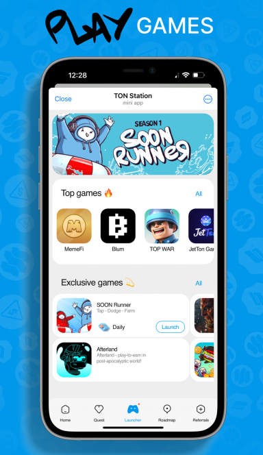 Picture TON Station – Earn $SOON on TG’s fastest-growing game sto… 5 | TON app