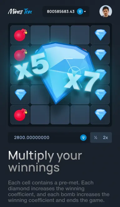 Picture Mines Ton – Open tiles, avoid mines, increase your winnin… 4 | TON app