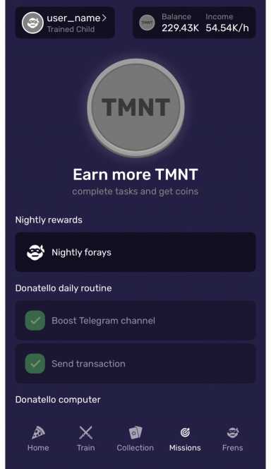 Picture TMNT Game – Tap to earn game Dive into the universe of Ni… 8 | TON app
